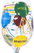 Lolita Aged to Perfection Artisan Painted Birthday Wine Glass