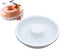 7 Inch Silicone Baking Molds, Fluted Tube Cake Pans, Non Stick Round Molds for Jello, Brownie - White