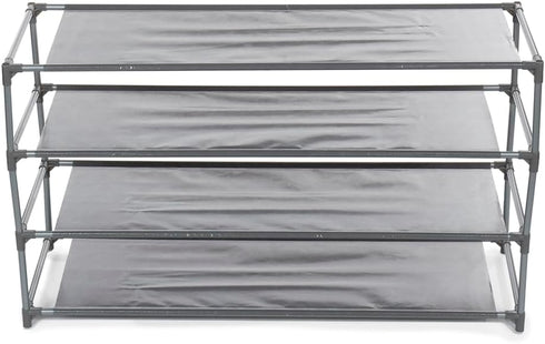 20 (4-Tier Home Basics Pair Non-Woven Shoe Rack Wide)