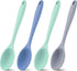 4 Pieces Large Silicone Mixing Spoon Set for Baking, Serving, Basting - Heat Resistant, Non-Stick Utensil Spoon