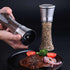 Elegant GRINDER 7 inch Tall, Eco-Friendly Stainless Steel and Glass Grinder with Adjustable Ceramic Grinder