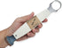 8 " Long Coconut Grater, Vintage White Plastic Handle, Traditional Thai Style Kitchen Tool, Stainless Steel Shredder
