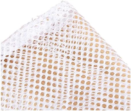Small Commercial Mesh Laundry Bag with Handle and Drawstring, 20×17 inch for Dormitory, College, Camping, Machine
