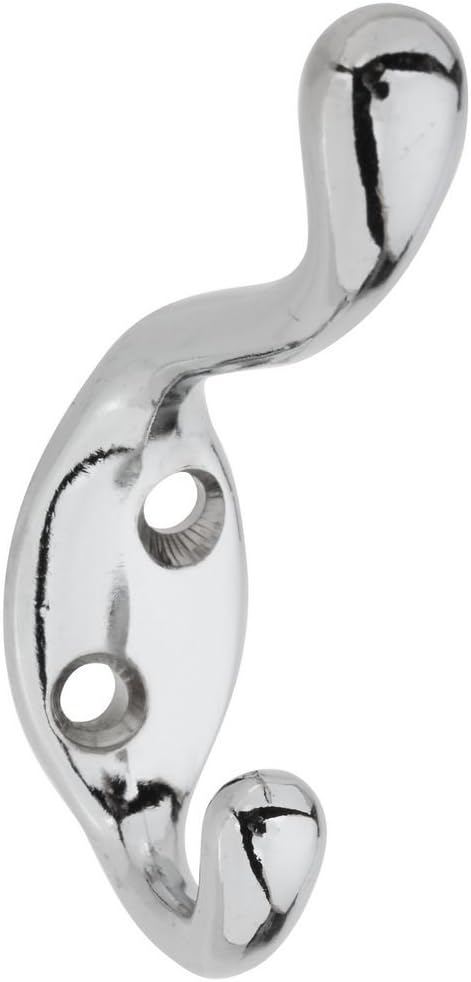 National Hardware N273-516 V166 Heavy Duty Coat and Hat Hook, Chrome