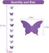 BEISHIDA 5Pcs Purple Lavender Butterfly Paper Garland, Hanging Decorative Banner for Halloween Home Decor, Birthday