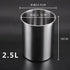 Stainless Steel Wine Cooler Bucket, Wine Bottle Chiller Ice Bucket (2.5L/Silver)
