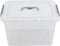 Jekiyo Clear Plastic Storage Bin – 12 Quart Latching Box with Lid, 1 Pack