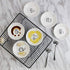 BigNoseDeer Super Cute Cat Ceramic Sauce Dish, Mini Side Seasoning Dish, Set of 6