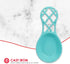 Home Basics Lattice Collection Cast Iron Spoon Rest in Turquoise