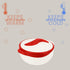 Pinnacle Insulated Casserole Dish with Lid, 2.6 qt. Hot Pot Food Warmer/Cooler, Red/White