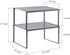 NEX Kitchen Shelf Organizer - Set of 2 Cabinet Shelf Organizer Spice Rack, Stackable Metal, Silver