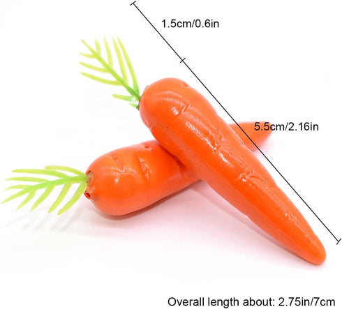 30 Pcs Artificial Mini Carrots, Lifelike Fake Carrot for Decoration Easter, Artificial Vegetable Simulation Mini