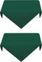 2 Pack Small Square Table Cloth 24X24 Inch Green Tablecloth Washable Polyester