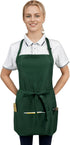 Adjustable Waterproof Aprons with 3 Pockets for Men Women, Server Apron for