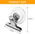 Aufind 12 Packs Suction Cup Clip, Plastic Round Clamp Holder for Hanging Kitchen, Bathroom, Office Accessories