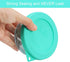 Sophico 1 Cup Round Silicone Storage Cover Lids Replacement for Anchor Hocking and Pyrex Glass Bowls (Mint - 2 pack)