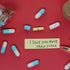 Infmetry Valentines Day Gifts for Her Him, 25pcs Capsule Notes Pills in Glass Bottle, Letter Messages for Couples