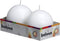 Bolsius 2 Count White Ball Candles - Premium European Quality - 2.75 Inches Unscented Dripless Clean Burning Dinner
