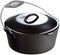 Lodge 5 Quart Pre-Seasoned Cast Iron Dutch Oven with Lid - Black Wire Bail Handle for Easy Transfer from Cooking