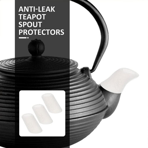 Luxshiny 5pcs Teapot Spout Cover Sleeves, Silicone Drip-proof Leak-proof Protectors for Tea Kettle Coffee Pot