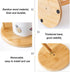 Countertop Bamboo Paper Towel Holder, Natural Bamboo Wooden Standing Paper Towel Holder, Free-Standing Kitchen Roll