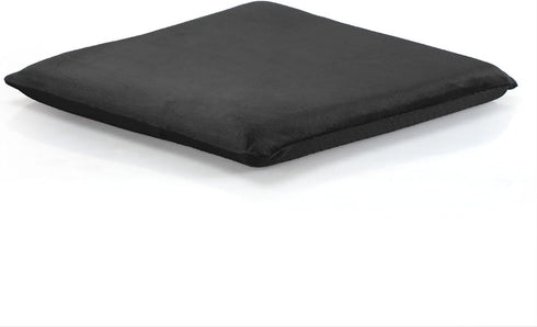 Square Memory Foam Chair Cushion for Kitchen, Dining, Office or Car, 18x18 in Black