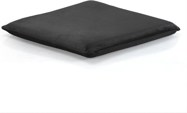 Square Memory Foam Chair Cushion for Kitchen, Dining, Office or Car, 18x18 in Black