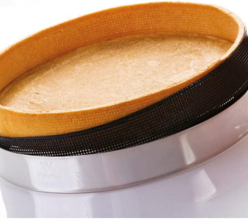 Silicone Tart Ring Mesh Liner, Perforated Non Stick Mesh Tart Strips for Round or Square Mousse, 2-Pack