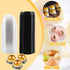 Hewnda 50 Pack Clear Plastic Mini Cake Box for Muffins, Cookies, Wedding, Birthday Gift Box (Black)
