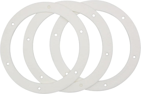 6" Pellet Stove White Gasket for Combustion Exhaust Fan Mounting Blower Seal, 3/pack for Most Pellet Stoves