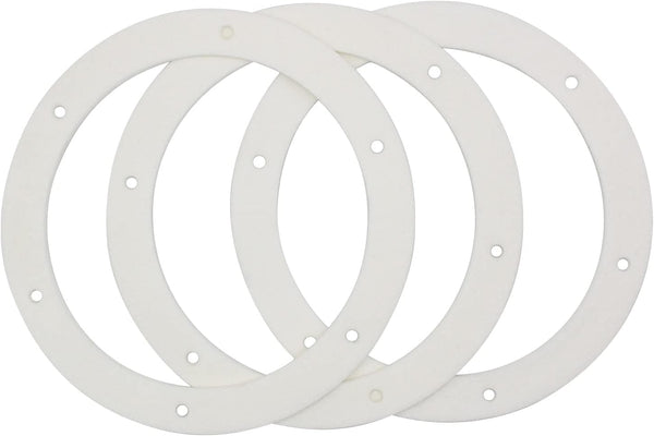 6" Pellet Stove White Gasket for Combustion Exhaust Fan Mounting Blower Seal, 3/pack for Most Pellet Stoves