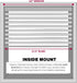 LOTUS & WINDOWARE Cordless Mini Blind - 1" Vinyl Slats, 22" Wide x 64" Long, White