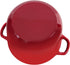 2.8 Flavehc Dutch Oven Pot with Lid qt Cast Iron Dutch Oven for Bread Baking Red Enameled Cast Iron Rice Pot