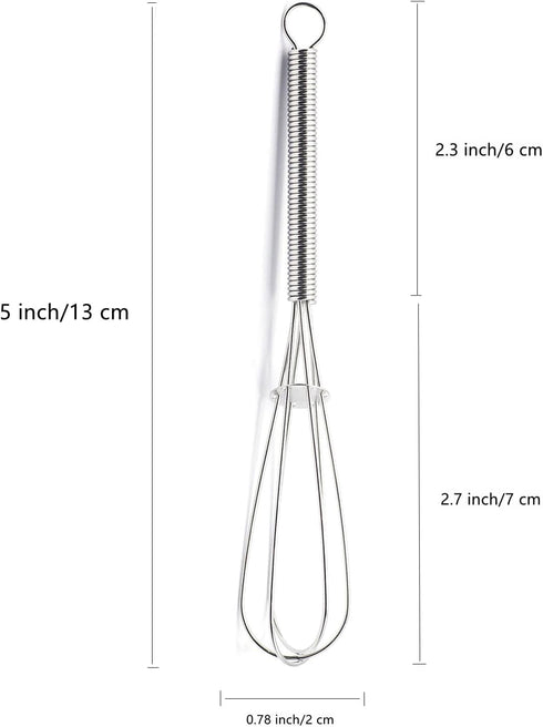 Mini Whisks - 5 Inch, 4 Pieces
