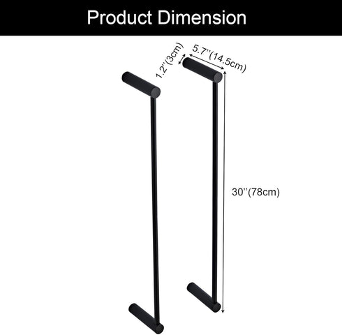 Towel Racks for Bathroom, NEWRAIN Wall Mounted Stainless Steel Organizer, Matte Black Rolled Towel Storage Wall-Mounted
