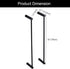 Towel Racks for Bathroom, NEWRAIN Wall Mounted Stainless Steel Organizer, Matte Black Rolled Towel Storage Wall-Mounted