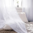 MIULEE Sheer Window Scarf Valance Extra Long Topper Window Treatment, Elegant Curtain Scarves for Party Wedding