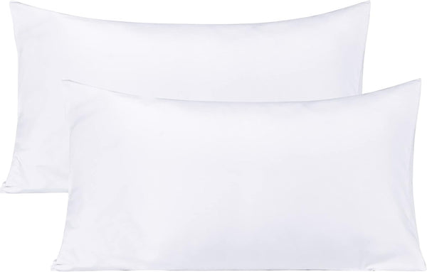 BEDSUM Microfiber King Pillowcases Set of 2 - Soft Wrinkle Resistant Easy Care Pillow Cases with Envelope Closure,