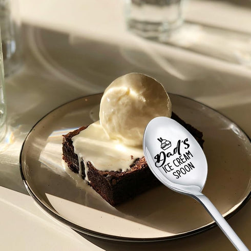Dad's Ice Cream Spoon Gifts for Dad from Daughter & Son - Father's Day Gift for Ice Cream Lovers
