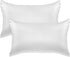 Elegant Comfort 2-Pack Cooling Viscose Satin Pillowcase Set with Hidden Zipper Closure,