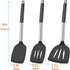 3Pcs Spatula Silicone Turner Set, Heat Resistant Spatulas for Nonstick Cookware, Large Kitchen Utensils Set