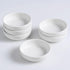 Ceramic Dipping Bowls Set of 6, 3 Oz Mini Pinch Bowls for Soy Sauce, Condiment, Appetizer, Seasoning, White