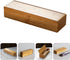 Flatware Wood Tray with Lid, Bamboo Kitchen Cutlery Drawer Organizer, Silverware Storage Container for Tableware