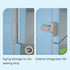 SAFELON 2 Pcs Child Proof Baby Safety Fridge Lock, Protect Refrigerators with Damaged Sealing Strips (Grey)