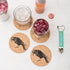 Tebery 20 Pack Round 3.9" Absorbent Cork Coasters for Drinks, Office, Home, 1/5" Thick