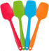 4-Piece Silicone Spatula Set 11inch Large Heat-Resistant Rubber Spatulas Baking Mixing Tool Non-Stick Flexible Seamless Spatulas with Stainless Steel Core