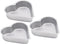 3pcs Heart Pudding Mold Cake Making Tray, Non-stick Heart Cake Pan, Donut Molds, Baking Supplies