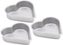 3pcs Heart Pudding Mold Cake Making Tray, Non-stick Heart Cake Pan, Donut Molds, Baking Supplies