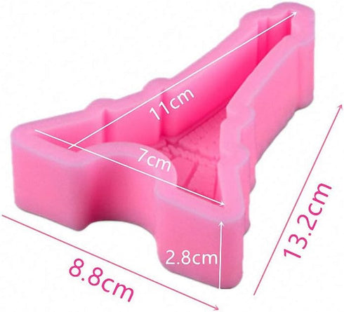 Paris Eiffel Tower Silicone Mold, 3D Chocolate Fondant Mold for DIY Cake Decorating