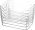 Small 4 Pack Clear Plastic Storage Bins, U-Shaped Organizer Containers with Handles for Kitchen, Bathroom, Office